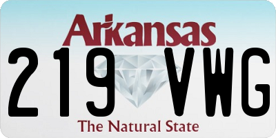 AR license plate 219VWG