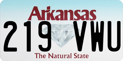 AR license plate 219VWU