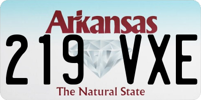 AR license plate 219VXE