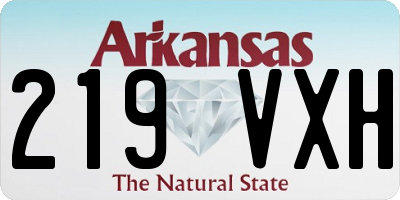 AR license plate 219VXH