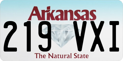 AR license plate 219VXI