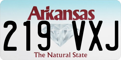 AR license plate 219VXJ