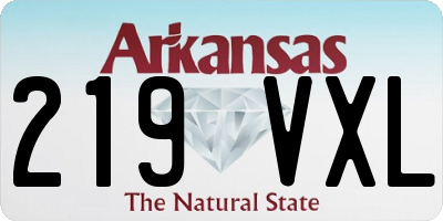 AR license plate 219VXL