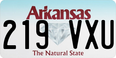 AR license plate 219VXU