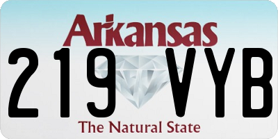 AR license plate 219VYB