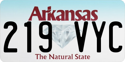 AR license plate 219VYC