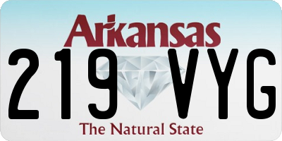 AR license plate 219VYG