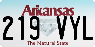 AR license plate 219VYL