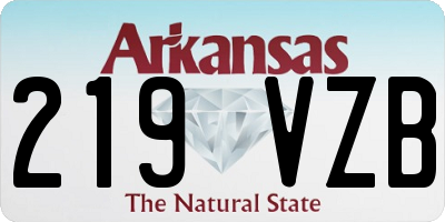 AR license plate 219VZB