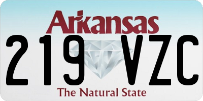 AR license plate 219VZC