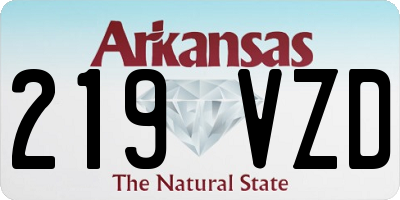AR license plate 219VZD