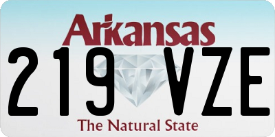 AR license plate 219VZE