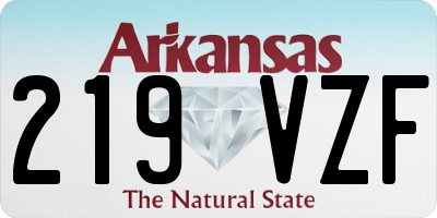 AR license plate 219VZF