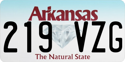 AR license plate 219VZG