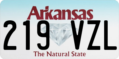 AR license plate 219VZL