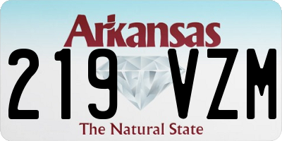 AR license plate 219VZM