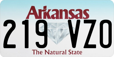 AR license plate 219VZO