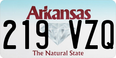 AR license plate 219VZQ