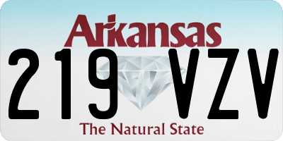 AR license plate 219VZV