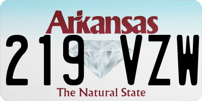 AR license plate 219VZW