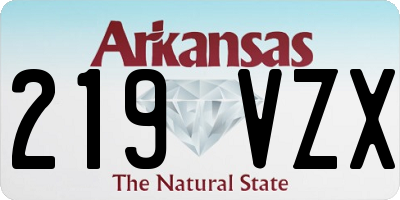 AR license plate 219VZX