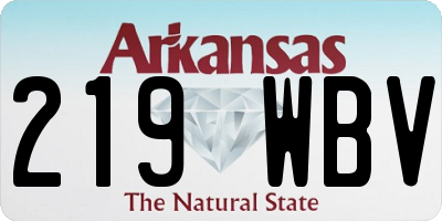AR license plate 219WBV