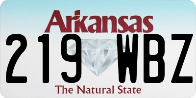 AR license plate 219WBZ