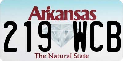 AR license plate 219WCB