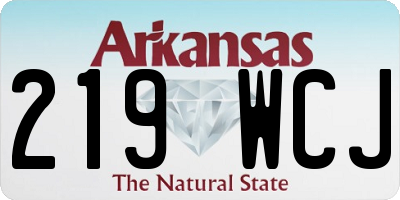 AR license plate 219WCJ