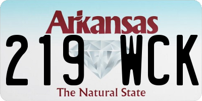 AR license plate 219WCK