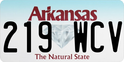 AR license plate 219WCV