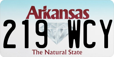 AR license plate 219WCY
