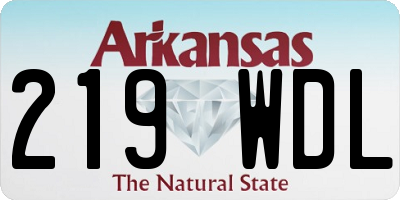 AR license plate 219WDL
