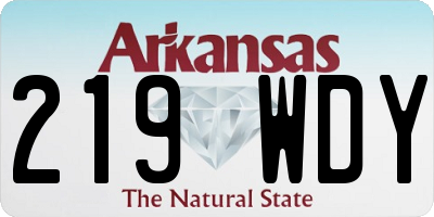 AR license plate 219WDY