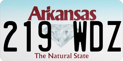 AR license plate 219WDZ