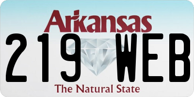 AR license plate 219WEB