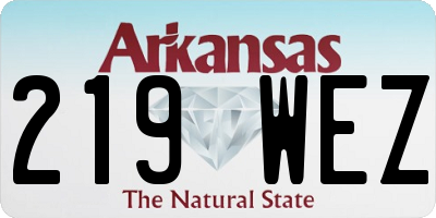 AR license plate 219WEZ