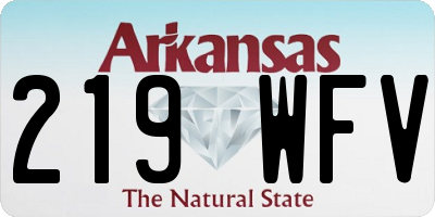 AR license plate 219WFV