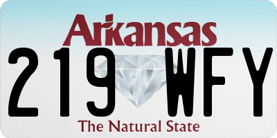 AR license plate 219WFY