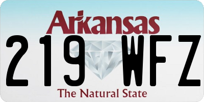 AR license plate 219WFZ
