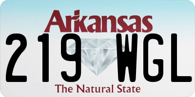 AR license plate 219WGL