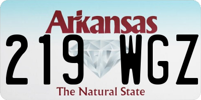 AR license plate 219WGZ