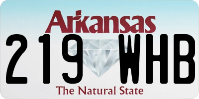 AR license plate 219WHB