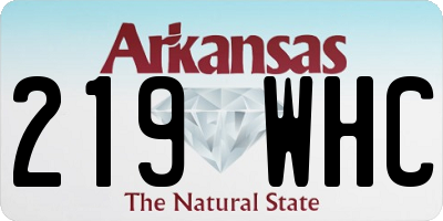 AR license plate 219WHC