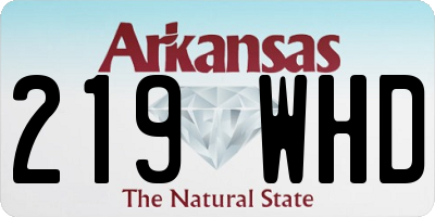 AR license plate 219WHD