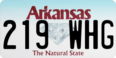 AR license plate 219WHG
