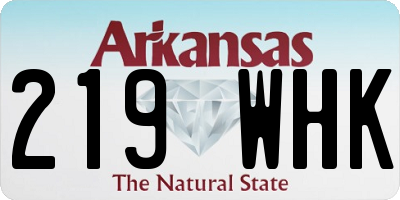 AR license plate 219WHK