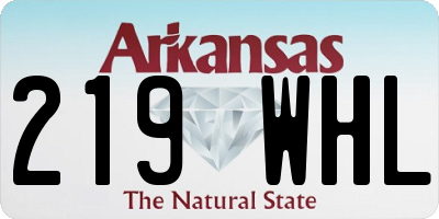 AR license plate 219WHL