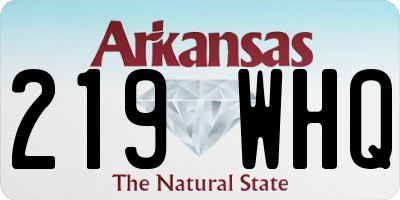 AR license plate 219WHQ