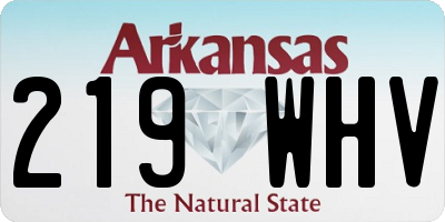 AR license plate 219WHV